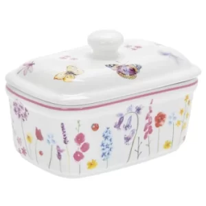 Image of Butterfly Garden Butter Dish by Lesser & Pavey