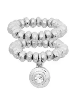 Image of Bibi Bijoux Silver 'Harmony' Adjustable Ring Set, Silver, Women
