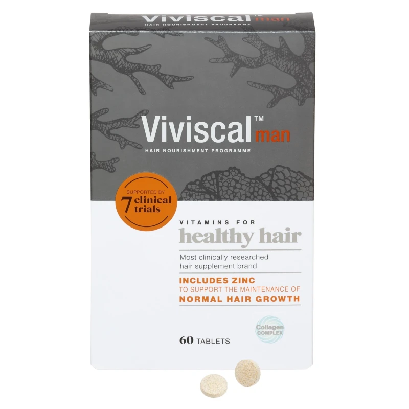 Image of Viviscal Maximum Strength Men Supplements 60 Tablets in Clear Clear Unisex