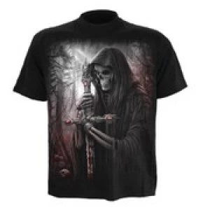 Image of Spiral Mens SOUL SEARCHER T-Shirt - Black - S