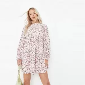 Missguided Maternity Smock Dress Ls - Cream