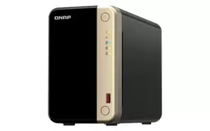 QNAP TS-264 NAS Tower Ethernet LAN Black, Gold N5095