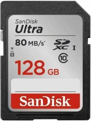 Image of SanDisk Ultra Lite SDXC 80MB/s Class 10 UHS-I 128GB