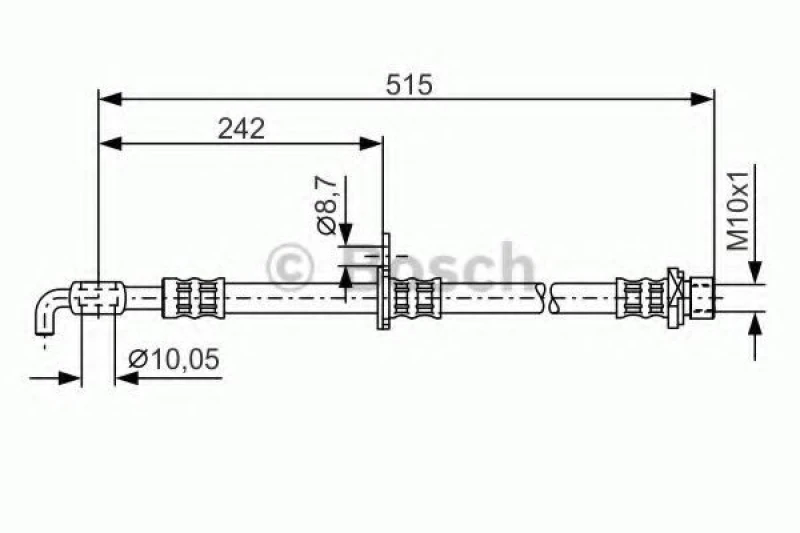 Image of Brake hose Bosch 1 987 476 780