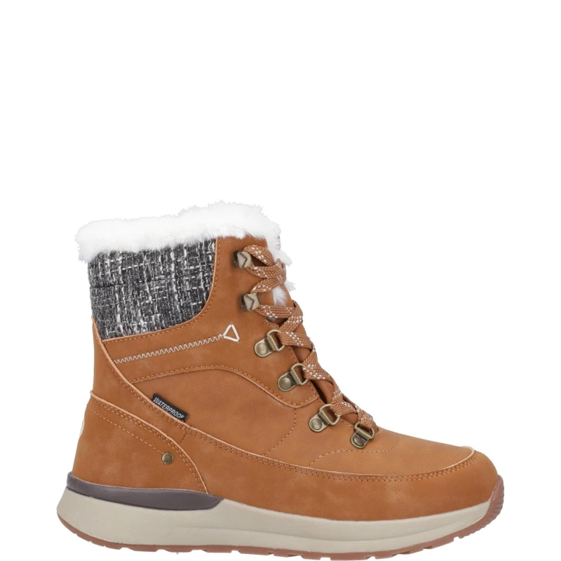 Image of Cotswold Womens Sheephouse Waterproof Fur Lined Ankle Boots - UK 8 Brown female GDE2809TAN8