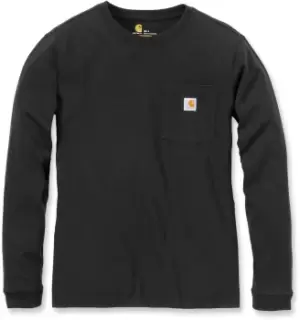 Image of Carhartt Workwear Pocket Womens Long Sleeve Shirt, black, Size L, black, Size L for Women