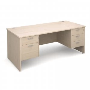 Image of Maestro 25 PL Straight Desk With 2 and 3 Drawer Pedestals 1800mm - map