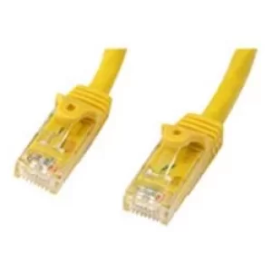 image of StarTech Yellow Gigabit Snagless RJ45 UTP Cat6 Patch Cable Patch Cord 1m