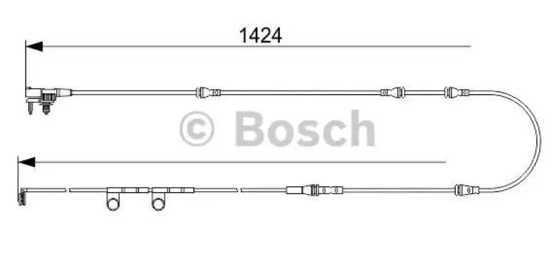 Image of Bosch 1 987 473 581 Brake Pad Wear Sensor Warning Contact,brake pad wear (407)