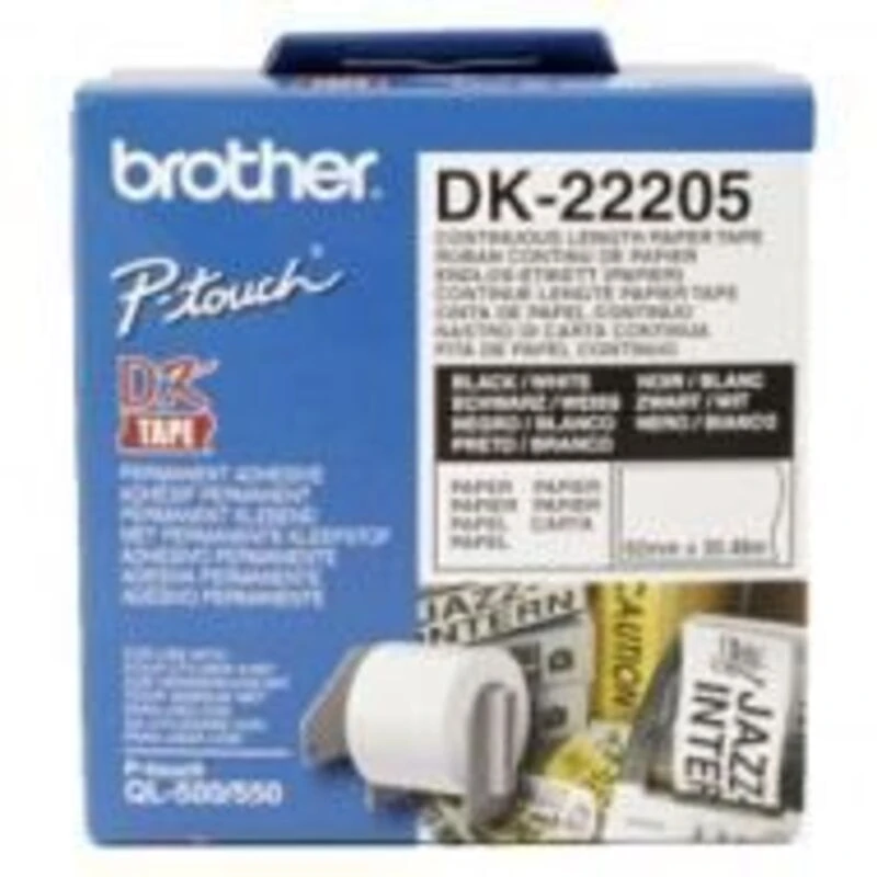 Image of Brother Label paper roll - BROTHER - 62mm x 30.48 m - White - Import Germany 4977766628327