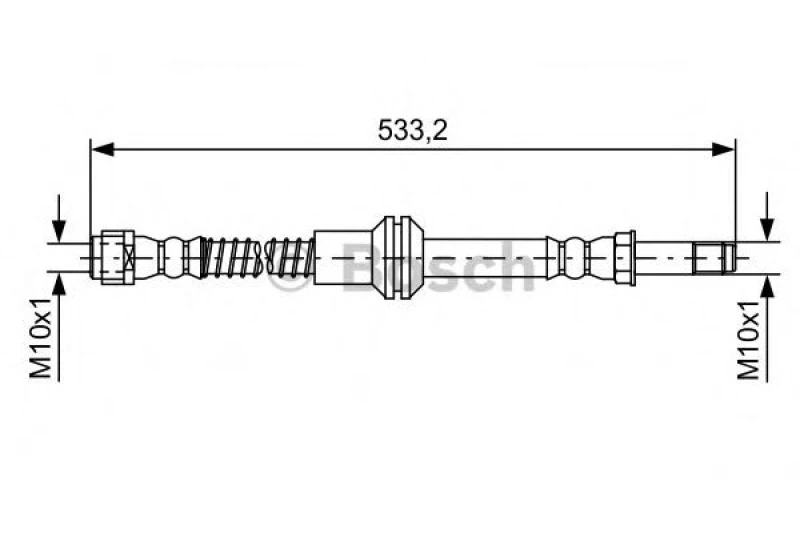 Image of Bosch 1 987 481 609 Brake Hose Brake Hose (83)