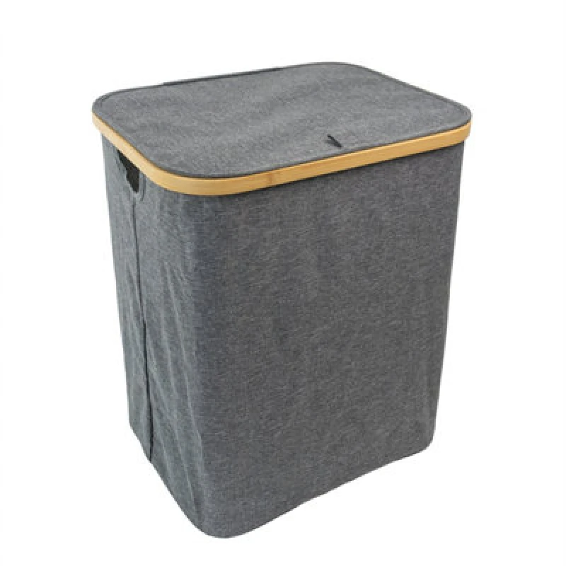 Image of JVL JVL Bambanio Foldable Bamboo Laundry Hamper - 66L Laundry 66L Grey 72516102000