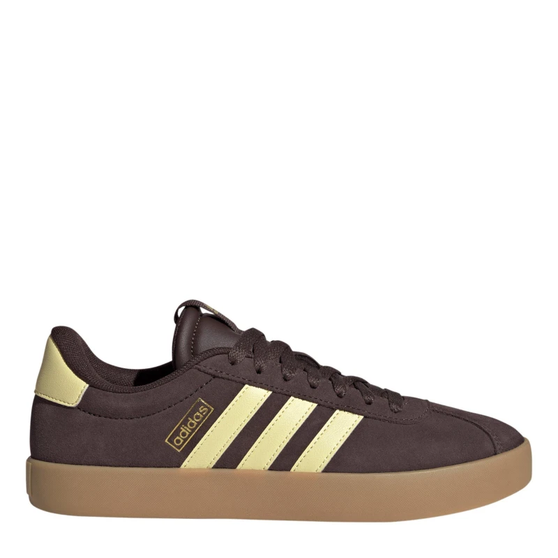 Image of adidas VL Court 3.0 Womens Maroon/Yellow female 4 (36.7)