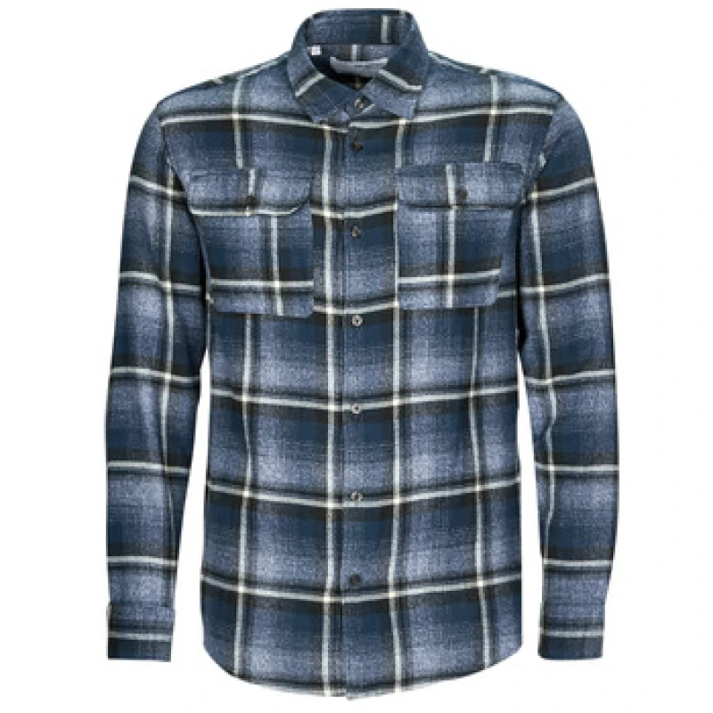 Image of Selected SLHREGSCOT CHECK SHIRT mens Long sleeved Shirt in Blue