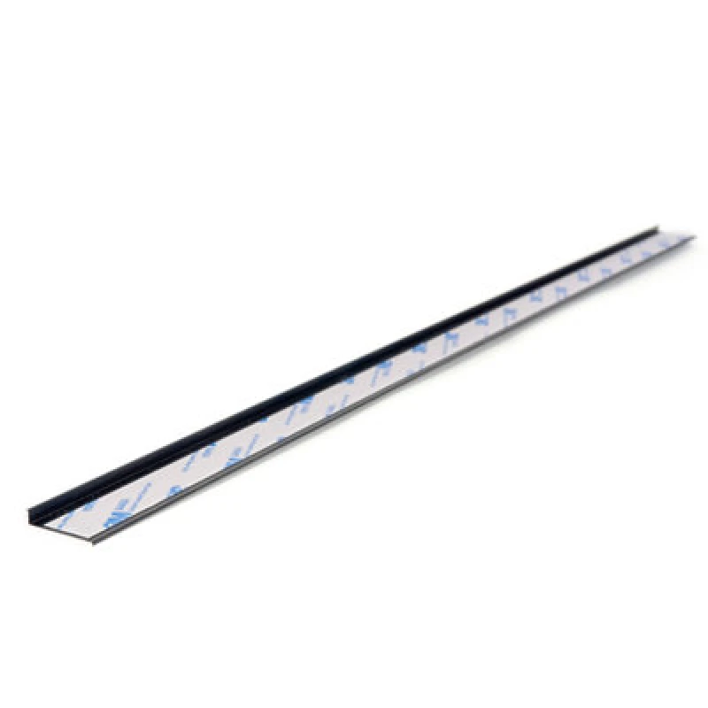 Image of Splashwall Alloy Anthracite Aluminium Worktop End Cap (H)2440mm (W)4mm