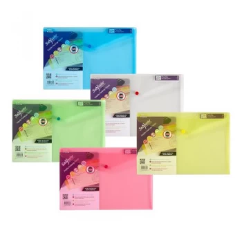 Image of Snopake Polyfile Asstorted Foolscap Pack of 5