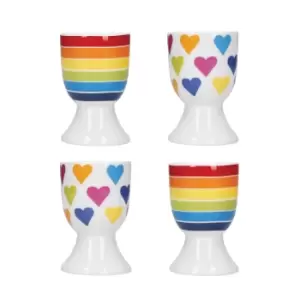 Image of 4 Piece Novelty Ceramic Egg Cup Set