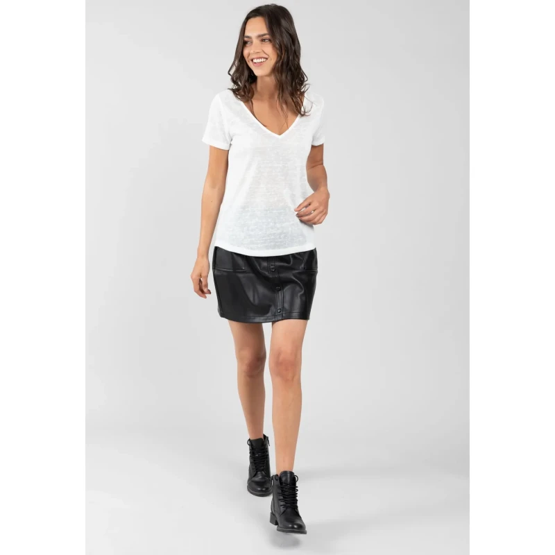 Image of Deeluxe Womens T-Shirt Deeluxe Hazel Blanc Female S