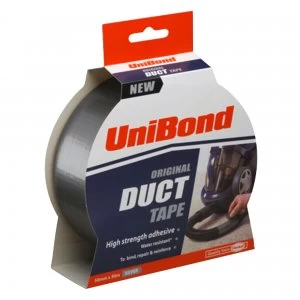 image of Unibond 50mm x 50m Duct Tape - Silver