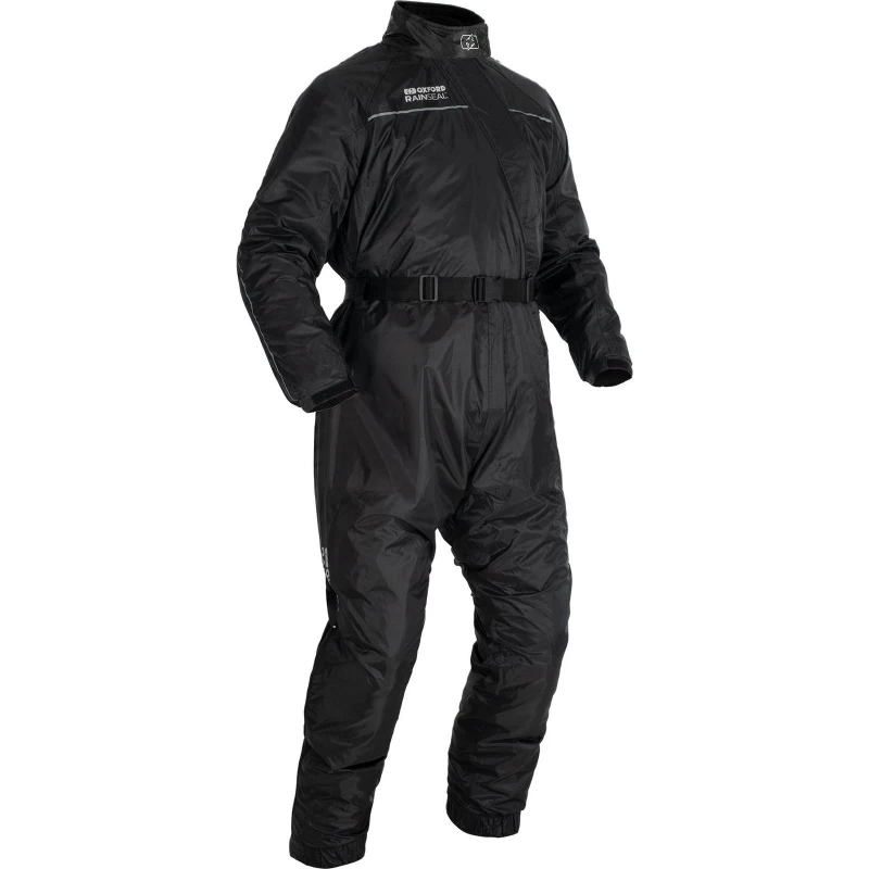 Image of Oxford Rainseal 1 Piece Motorcycle Oversuit S Black Black