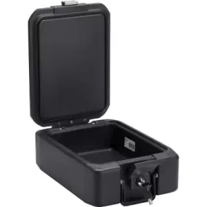 Image of Burg-Wachter Fire Protected Cash / Document Box 300mm Black in Grey Plastic