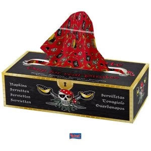 image of Pirate Tissue Box Red (Pack Of 85)