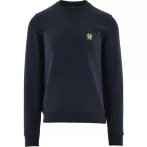 image of Belstaff Navy Regular Fit Sweatshirt