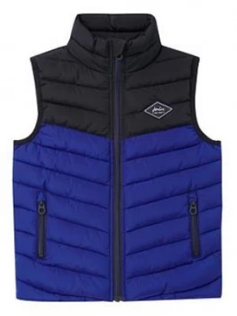 Image of Joules Boys Brook Colourblock Gilet - Navy, Size Age: 1 Year
