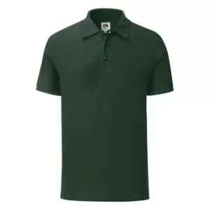 Image of Fruit Of The Loom Mens Tailored Poly/Cotton Piqu Polo Shirt (3XL) (Bottle Green)