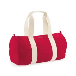 Image of Westford Mill EarthAware Organic Barrel Bag (One Size) (Classic Red)