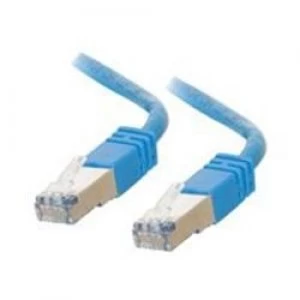 Image of C2G 4m Shielded Cat5E Moulded Patch Cable - Blue