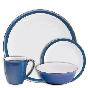 image of Denby Imperial Blue 16 Piece Tableware Set