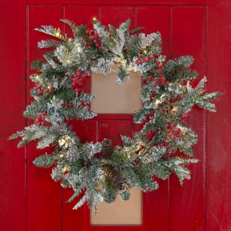 Image of Christmas Workshop Premium Collection Pre-Lit Wreath 71239