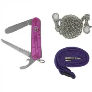 Image of Victorinox 0.2373.T5 Swiss army knife No. of functions 9 Pink (transparent)