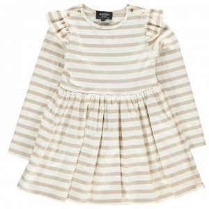 image of Bardot Gold Skater Dress Junior Girls - Gold Stripe