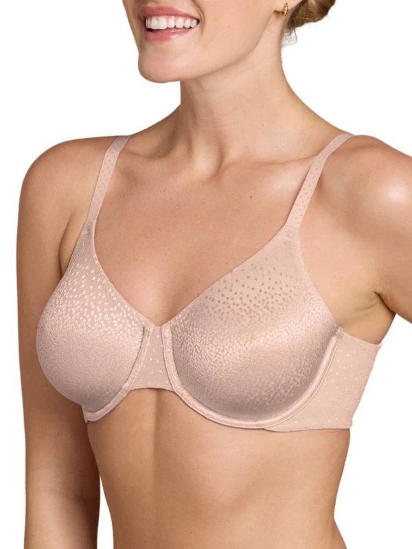 Image of Wacoal Womens Back Appeal Underwire Bra in Pink Size: 42D Pink Female 42D