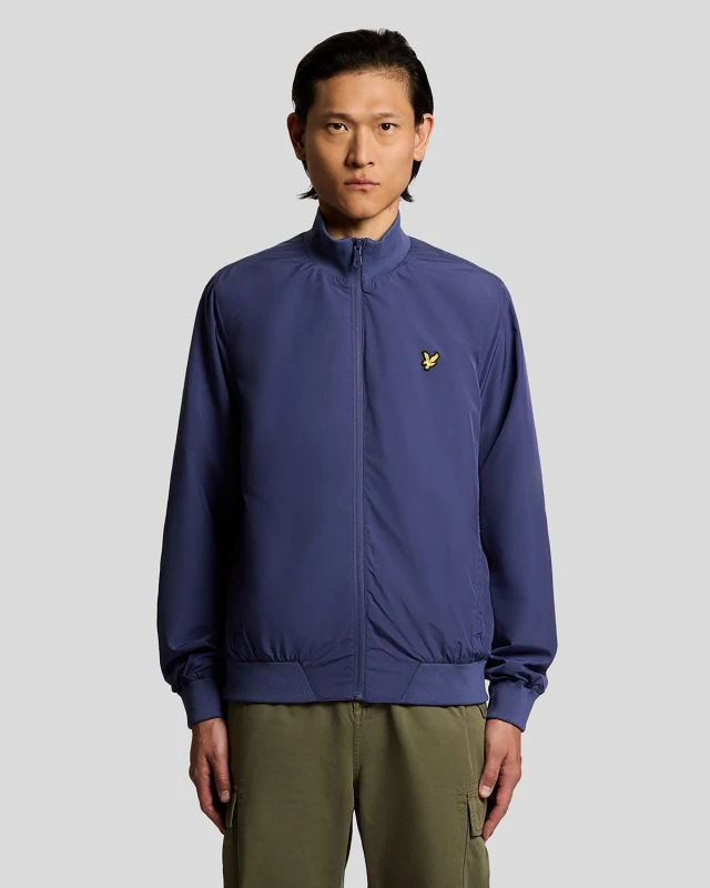 Image of Lyle & Scott Mens Funnel Neck Shell Jacket in Blue