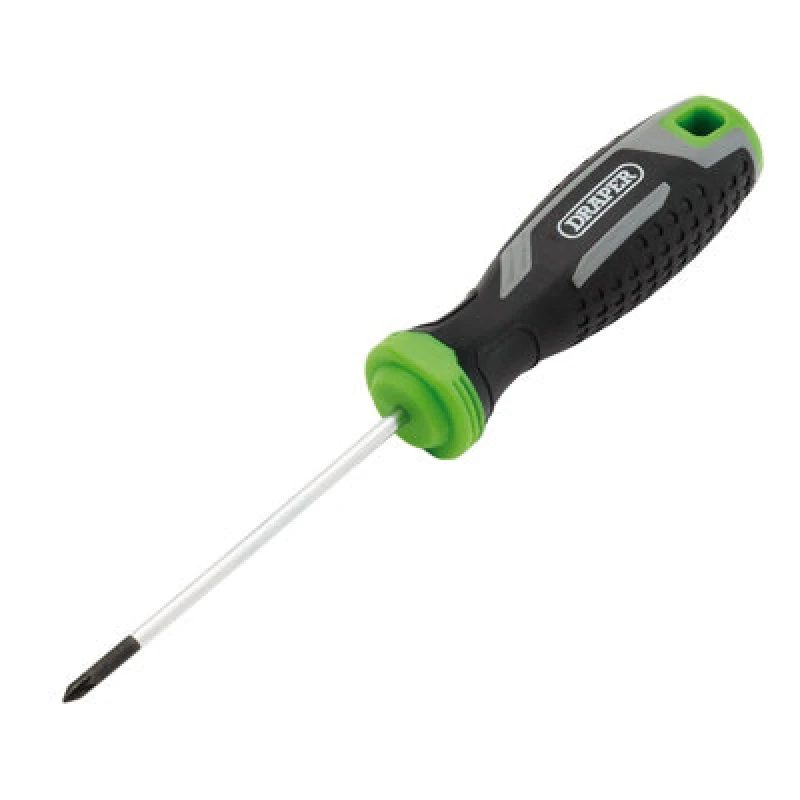 Image of Draper 13369 Pozi Soft Grip Screwdriver, PZ0 x 75mm - 13369 13369