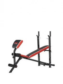 image of York York Warrior 2 In 1 Barbell And Ab Bench With Curl