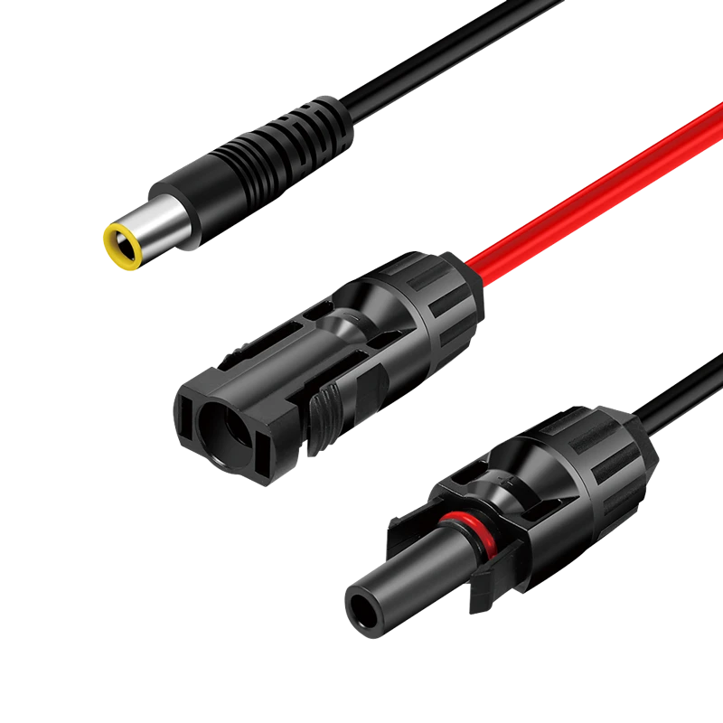 Image of LogiLink Solar adapter cable. DC7909/M to 2x PVC/MF. CU. black/red. 0.