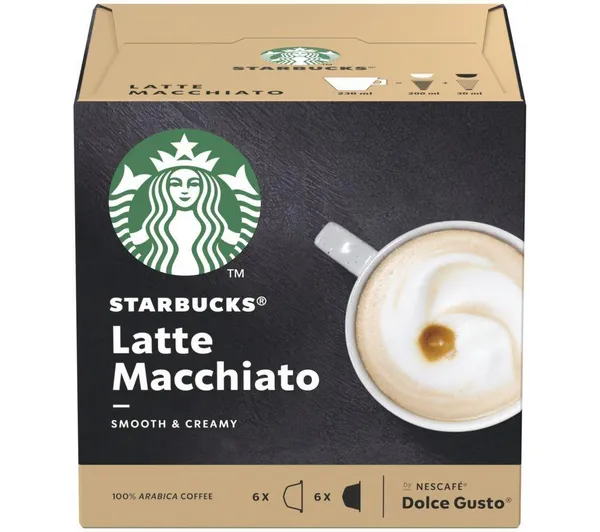 Image of Starbucks Dolce Gusto Latte Macchiato Coffee 12 Pods