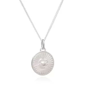 image of Rachel Jackson London Silver Cancer Zodiac Art Coin Necklace