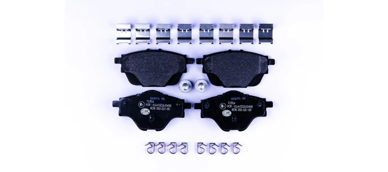 Image of HELLA Brake pad set HELLA 8DB 355 021-001