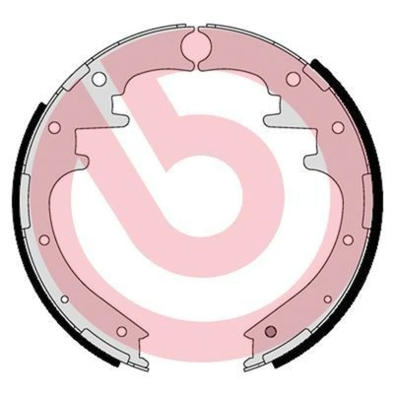 Image of BREMBO Brake Shoe Set BREMBO S 24 554