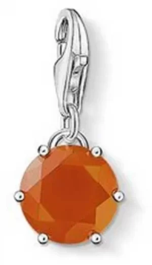 Image of Thomas Sabo January Charm Red 925 Sterling Silver/ Agate Jewellery