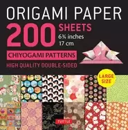 Image of origami paper 200 sheets chiyogami patterns 6 34 17cm tuttle origami paper
