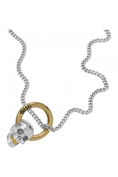 image of Diesel Jewellery Stainless Steel Pendant - Dx1382931 Silver