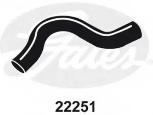 Image of Curved Radiator Hose 280mm X 34 Gates 22251