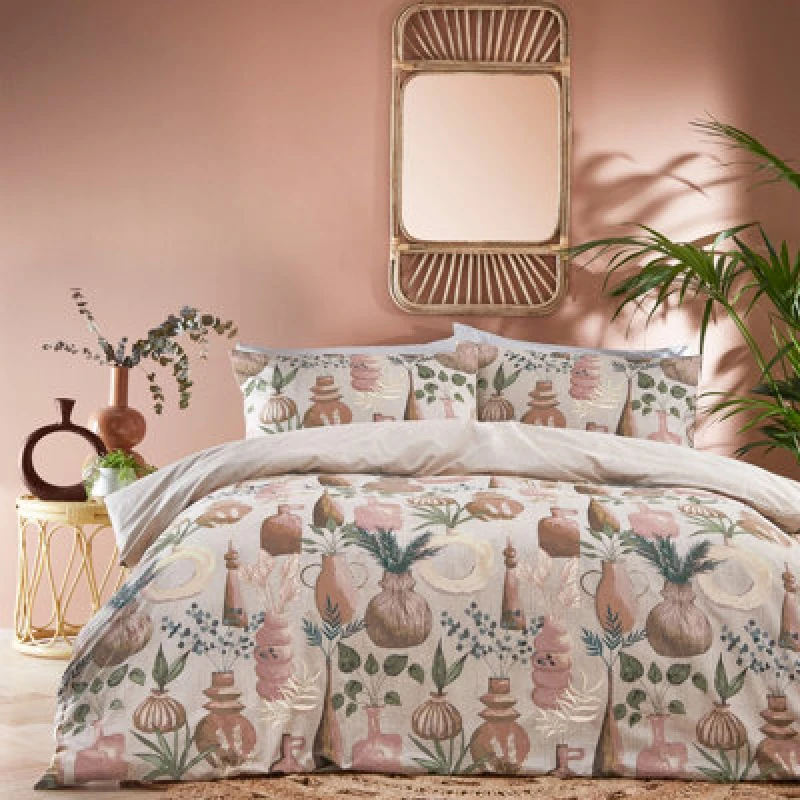 Image of Furn Furn Earthen Trending Tranquil Duvet Cover Set in Beige Size: King Beige King Unisex 5025532714206
