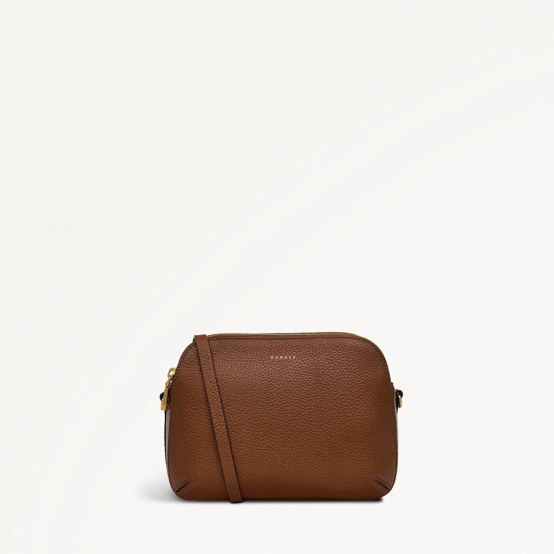 Image of Radley Dukes Place Faux Snake Medium Handbag - Brown Brown One Size